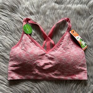 Kindly Yours Seamless Scoop Bralette Women Size XXXL Pink Wireless Bra Pull Over